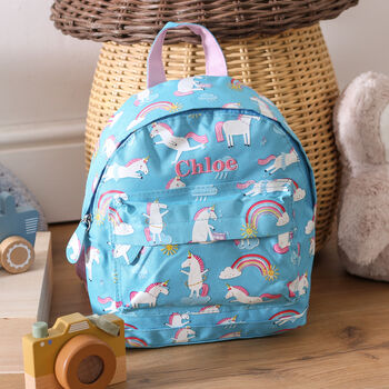 Personalised Unicorn Backpack Girls Gift For School, 3 of 4