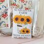 Primitive Sunflower Lavender Sachet, Garden Lovers Gift, thumbnail 2 of 6