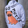 Go Mutts Men's Dog Slogan Hoodie, thumbnail 1 of 6