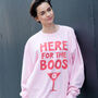 Here For The Boos Women's Halloween Sweatshirt, thumbnail 1 of 4