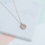 Westbourne Personalised 9ct Gold Initial Disc Pendant, thumbnail 2 of 12