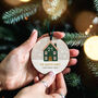 Personalised House Number Christmas Bauble Decoration, thumbnail 1 of 3