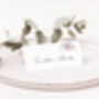 Wedding Place Cards Pink, Blue And White Florals, thumbnail 3 of 4