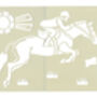 Equestrian Horse Stencil, thumbnail 1 of 4