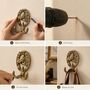 Vintage Brass Horse Wall Hooks Set Of Two, thumbnail 5 of 7