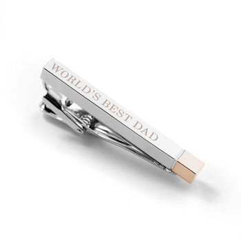 Personalised Two Tone Tie Clip, 5 of 5