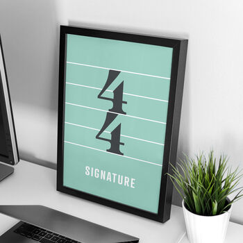 Time Signature Print | Music Theory Poster, 8 of 11