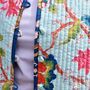 Blue Carnation/Blue Exotic Reversible Quilted Jacket, thumbnail 7 of 9