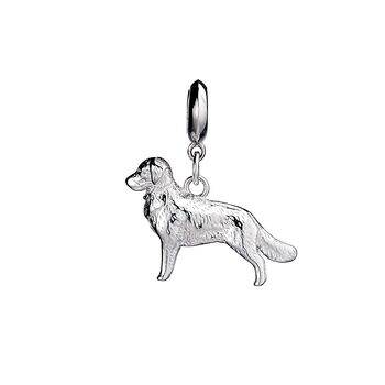 Golden Retriever Sterling Silver Jewellery Charm, 3 of 7