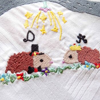 Personalised Kid's Drawing Handkerchief Keepsake Gift, 8 of 8