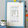 Personalised Stars New Baby Print Gift, thumbnail 1 of 11