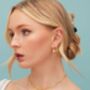 Sterling Silver Padlock Hoop Earrings, thumbnail 5 of 11