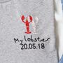 Personalised Embroidered 'My Lobster' T Shirt, thumbnail 2 of 4