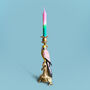 Pink Parrot Bird Candlestick Set, thumbnail 2 of 3