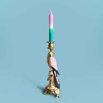 Pink Parrot Bird Candlestick Set, 2 of 3