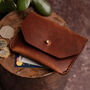 Personalised Handmade Leather Wallet Button Stud, thumbnail 2 of 9