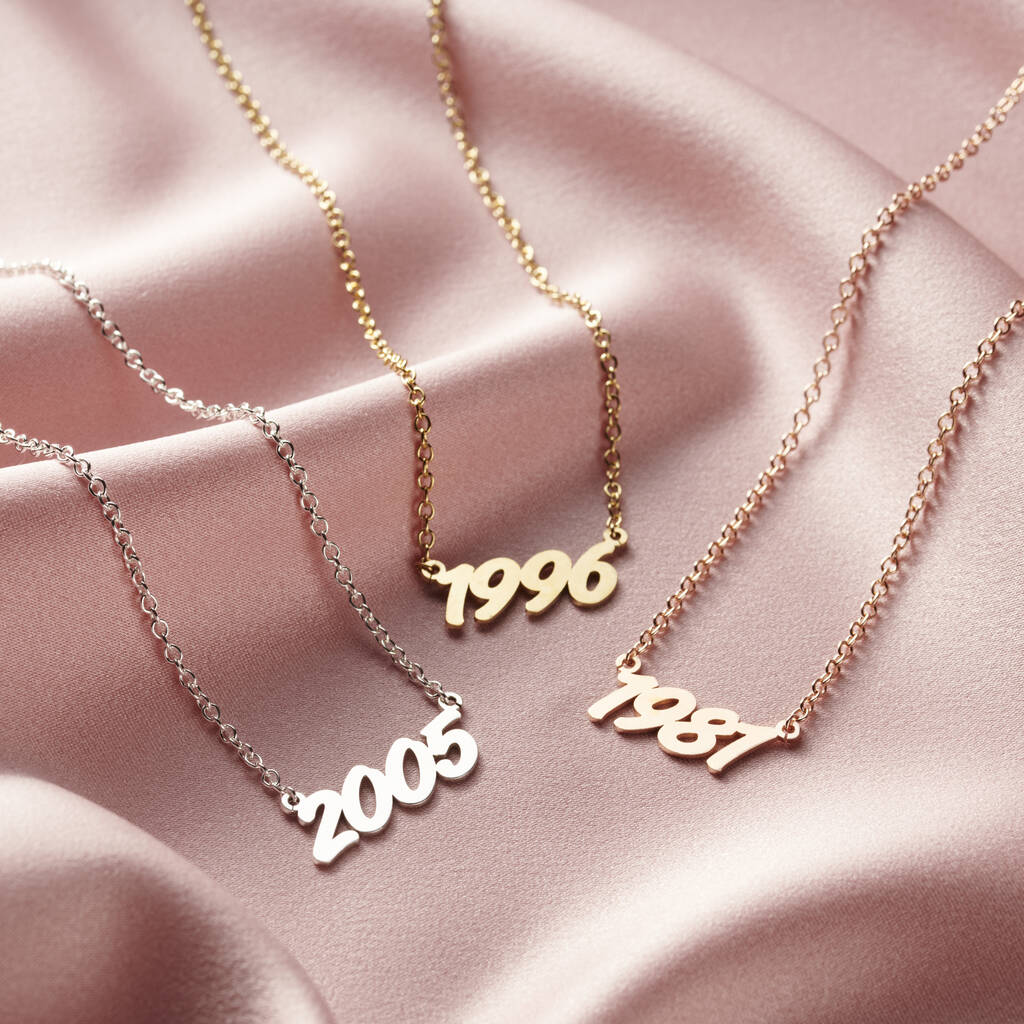 Birth Year Necklace, 1 of 8