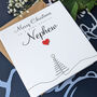 Personalised Handmade Christmas Card For Special Nephew, thumbnail 1 of 4
