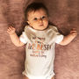 Mummy You're The Best! Mothers Day Rose Gold Babygrow, thumbnail 1 of 5