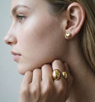 Kin Gold Statement Open Ring, 4 of 6