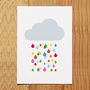 Multicoloured Rain Cloud Print, thumbnail 10 of 10