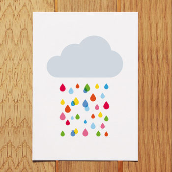 Multicoloured Rain Cloud Print, 10 of 10