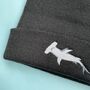 Hammerhead Shark Embroidered Beanie Hat, thumbnail 1 of 3