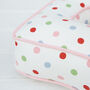 Handmade Letter Cushion In Colourful Polka Dot, thumbnail 3 of 4