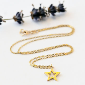 9ct Gold Star Necklace, 2 of 9