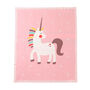 Little Unicorn Cotton Baby Blanket, thumbnail 8 of 10