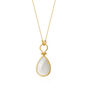 Mother Pearl Hammared Sterling Silver Pendant Necklace, thumbnail 2 of 5