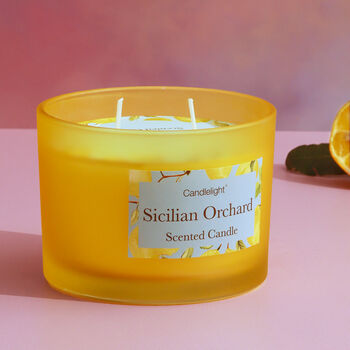 G Decor Sicilian Orchard Large Yellow Jar Candle, 2 of 3