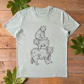 Bear Family Stack T Shirt, 3 of 4