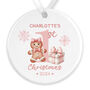 Personalised Pink Or Blue Baby's 1st Christmas Bauble, thumbnail 5 of 7