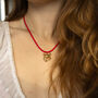 Beach Rope And Crab Charm Necklace, thumbnail 3 of 5