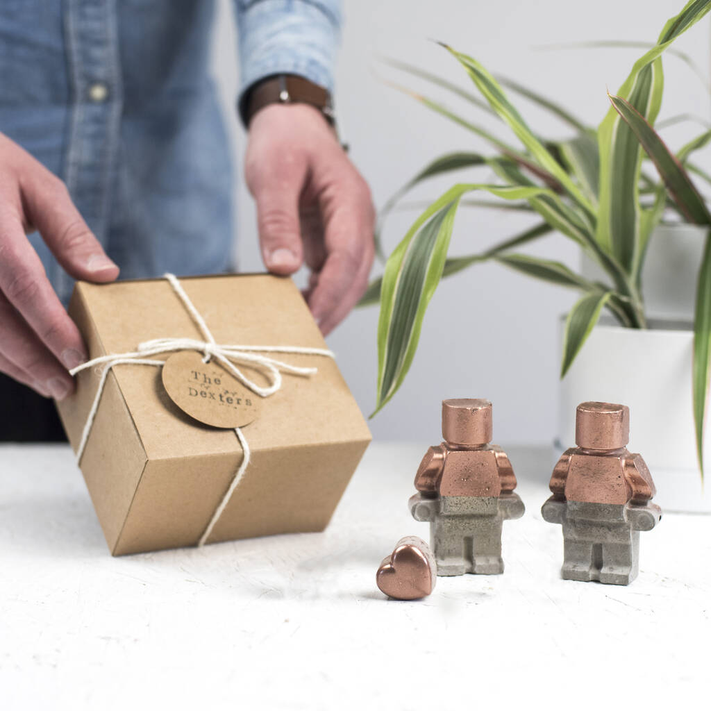 Robot Copper Concrete Family Set Variations Available, 1 of 12