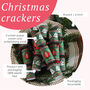 Green With Pomegranate Christmas Crackers Set Of Eight, thumbnail 4 of 4