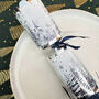 Luxury Silver And Blue Christmas Tree Scene Crackers X Six, thumbnail 5 of 6