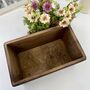 Personalised Wooden Pot Planter With Copper Message, thumbnail 9 of 9