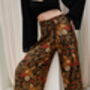 Black Satin Wrap Around Trousers, thumbnail 4 of 6