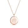 Personalised Birth Flower Necklace 18 K Rose Gold Plate, thumbnail 10 of 10