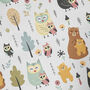 Mothers Day Wrapping Paper Roll Owl Bear Baby, thumbnail 2 of 3