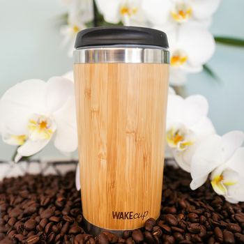 Personalised Reusable Sustainable Bamboo Coffee Cup, 4 of 10