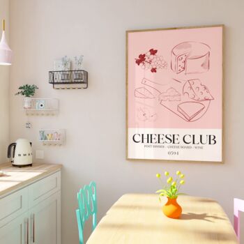 Cheese Club Print Food Art Print, 6 of 8