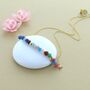 Delicate Beaded Mutli Gemstone Necklace, thumbnail 2 of 2