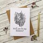 Romeow And Juliet Classic Literary Cat Greetings Card, thumbnail 1 of 4