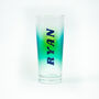 Personalised Blue Spray Printed Pint Glass, thumbnail 2 of 7