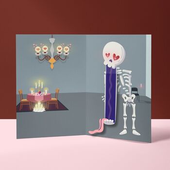 'Jaw Drop' Screaming, Shaking, Light Up Funny Valentine Card, 9 of 11