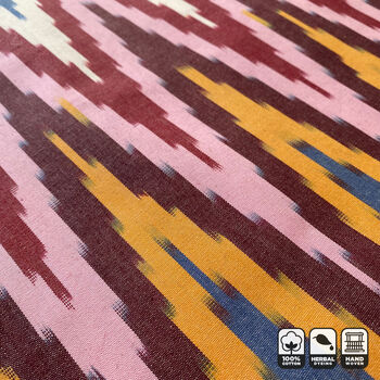 Multicoloured Zig Zag Ikat Cushion Cover, 6 of 10