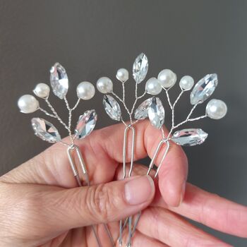 Bridal Hair Accessories Set Of Three, 5 of 9